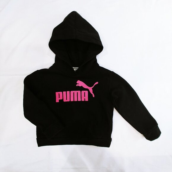 Puma Black Logo Hoodie Size 3T - Picture 2 of 8